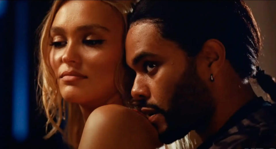 Lily Rose Depp and Abel Tesfaye in The Idol