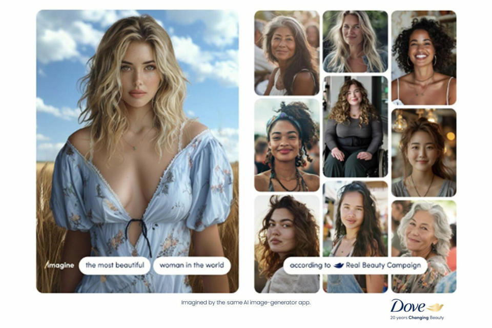 Dove marks 20 years of real beauty with a renewed commitment to ‘real’ and pledge to never use AI to represent real women in its advertising. (Dove)