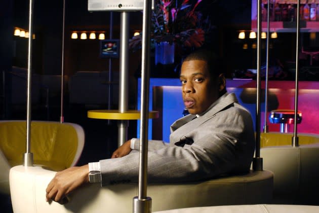 Jay-Z at his 40/40 Club on W. 25th St. in Manhattan in 2004