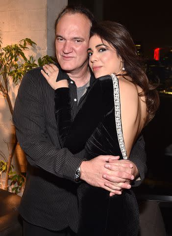 Kevin Mazur/Getty Quentin Tarantino and Daniella Pick attend 1 Hotel Brooklyn Bridge celebrates 25th Anniversary of "Reservoir Dogs" with private party for Harvey Weinstein and Quentin Tarantino at 1 Hotel on April 30, 2017 in Brooklyn, New York