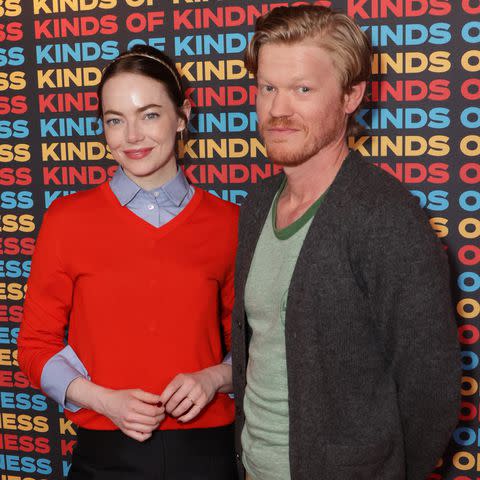 <p>Sama Kai/Dave Benett/WireImage</p> Emma Stone and Jesse Plemons