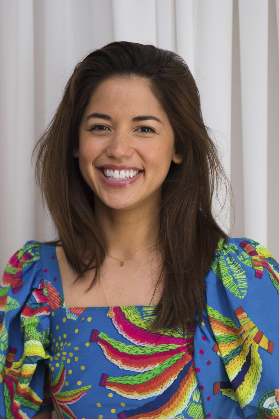 FILE - Food blogger and cookbook author Molly Yeh poses in Miami Beach, Fla, on May 22, 2021, during the South Beach Wine and Food Festival. Yeh is the author of “Molly on the Range” and the star of Food Network's “Girl Meets Farm." (Photo by Scott Roth/Invision/AP)