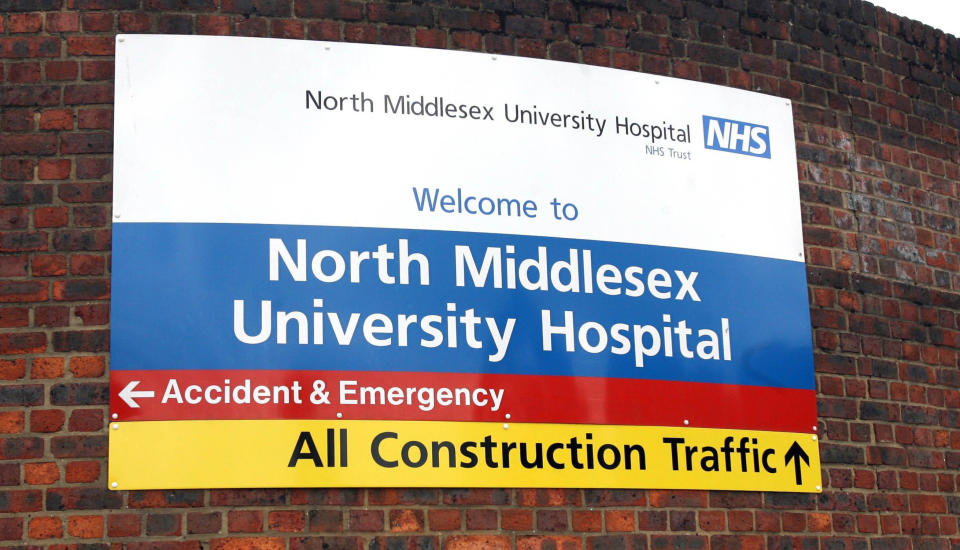 The baby was delivered at North Middlesex Hospital, in Edmonton, north London (Picture: Press Association)