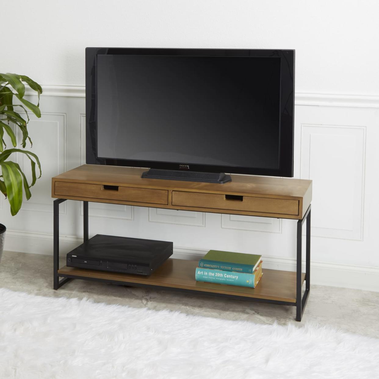 Better Homes & Gardens Juno Natural Wood Console Table with Drawers (Walmart / Walmart)