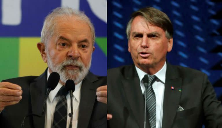Los dos principales candidatos presidenciales de Brasil, Jair Bolsonaro y Luiz Inácio Lula da Silva
