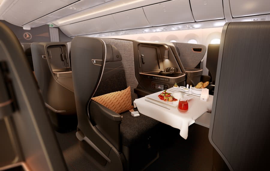 Turkish Airlines’ new business class offers elevated meals from an onboard chef.