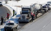 Truckers arrive in Ottawa to protest COVID-19 vaccine mandate