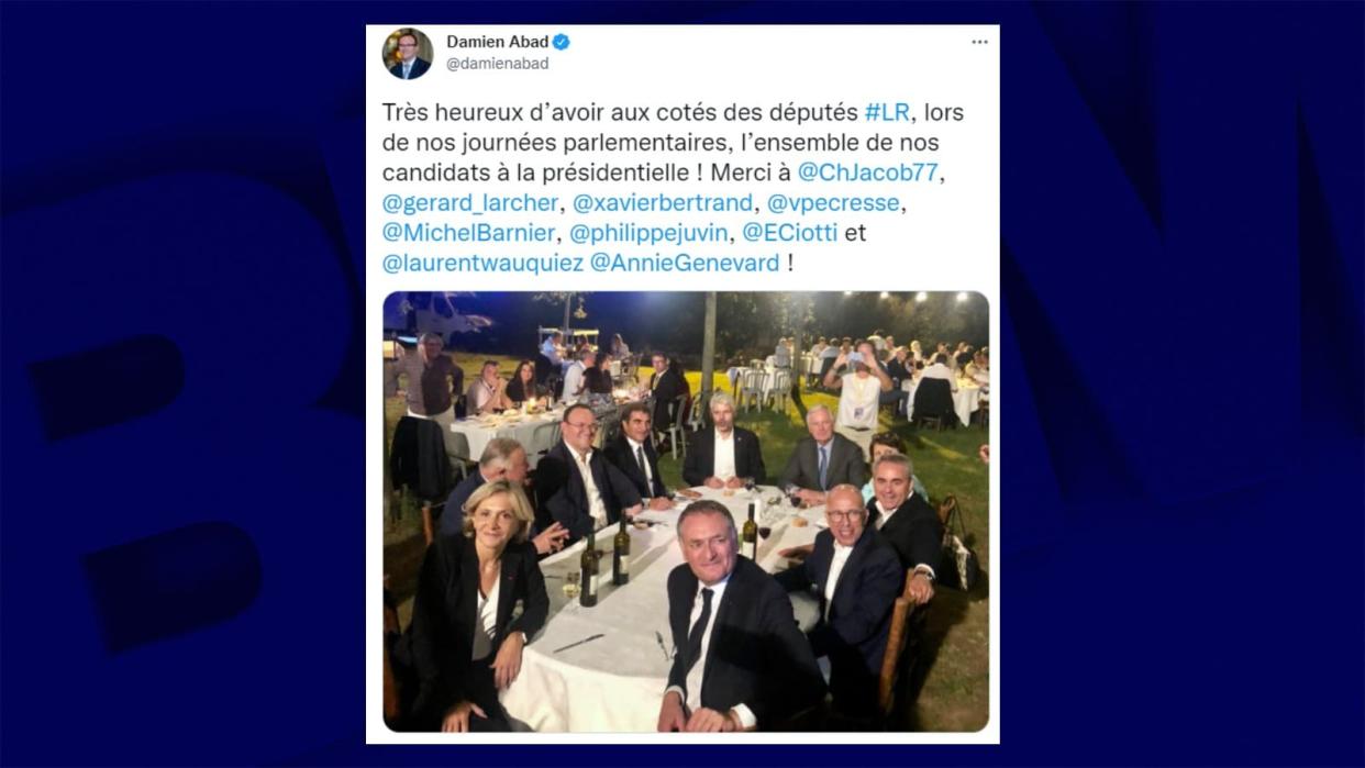 Photo de famille entre candidats de droite à la présidentielle - Les Républicains