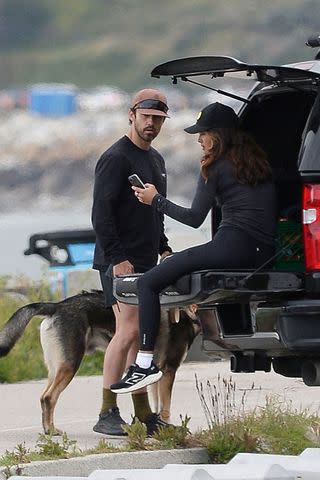 <p>The Image Direct</p> Milo Ventimiglia and wife Jarah Mariano on April 25, 2024 in Los Angeles.