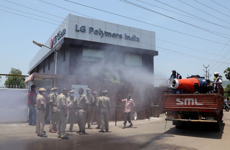 FILE PHOTO: Gas leak at LG Polymers plant in Visakhapatnam, India