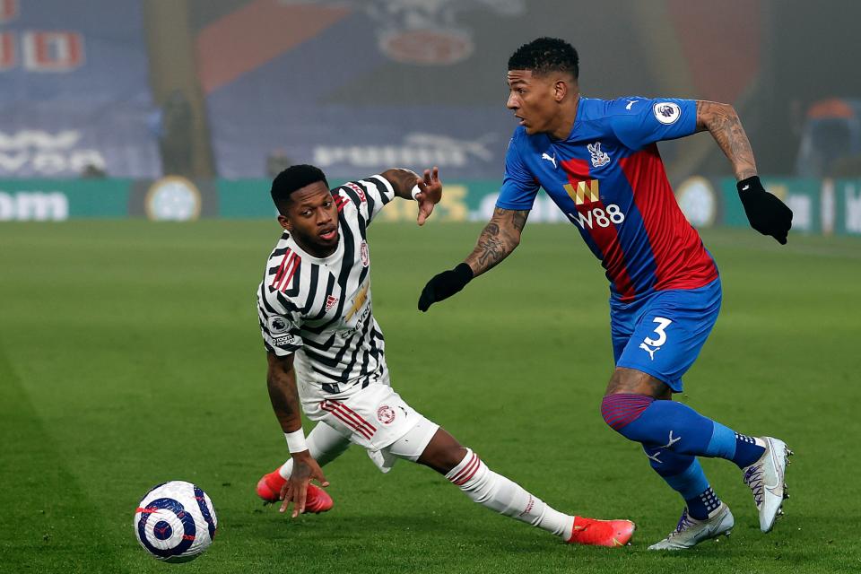 <p>Patrick van Aanholt played for Crystal Palace against Manchester United on Wednesday night</p> (Getty Images)