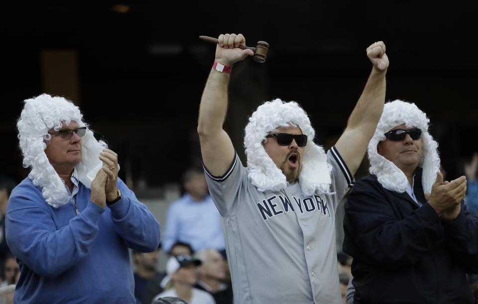 The Yankees are World Series favorites. (AP Photo/David J. Phillip)