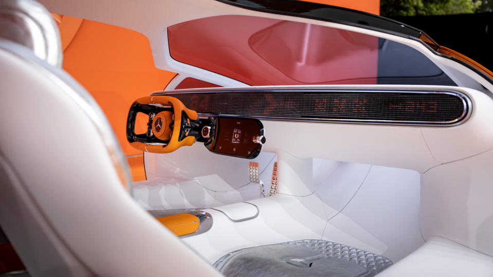 The interior of the Mercedes-Benz Vision One-Eleven concept car.