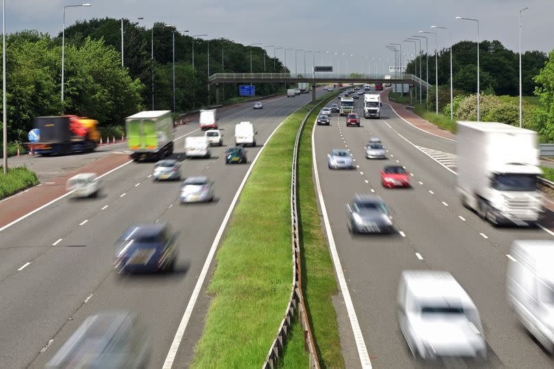 Cars on motorway