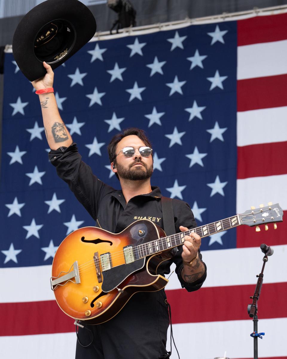 Shakey Graves performs in concert during Willie Nelson's 4th of July Picnic at Q2 Stadium on July 04, 2023 in Austin, Texas.