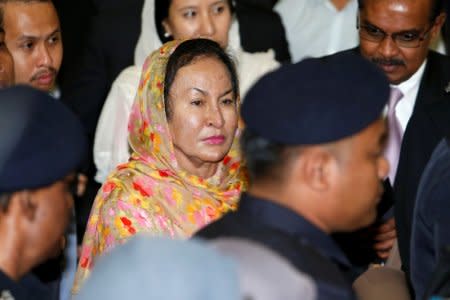 FILE PHOTO: Rosmah Mansor, wife of Malaysia's former Prime Minister Najib Razak, leaves a courtroom in Kuala Lumpur, Malaysia July 4, 2018. REUTERS/Lai Seng Sin