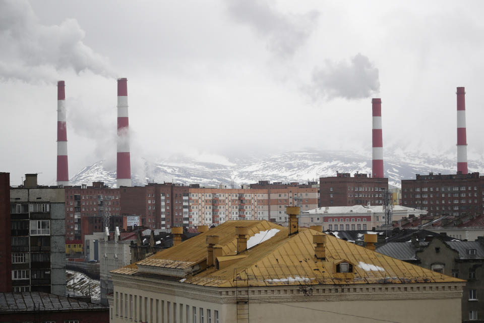 Image: The Norilsk power plant No 1 supplies electricity to industrial enterprises of the Norilsk Nickel company, the world's largest producer of palladium and one of the largest producers Nickel, platinum and copper. (Kirill Kukhmar / TASS via Getty Images)