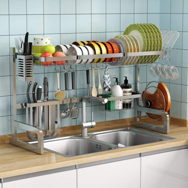 These Above-the-Sink Shelves Create Extra Kitchen Storage Out of