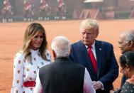 U.S. President Donald Trump visits New Delhi, India