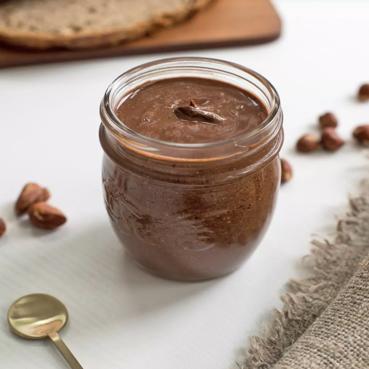 a jar of hazelnut spread