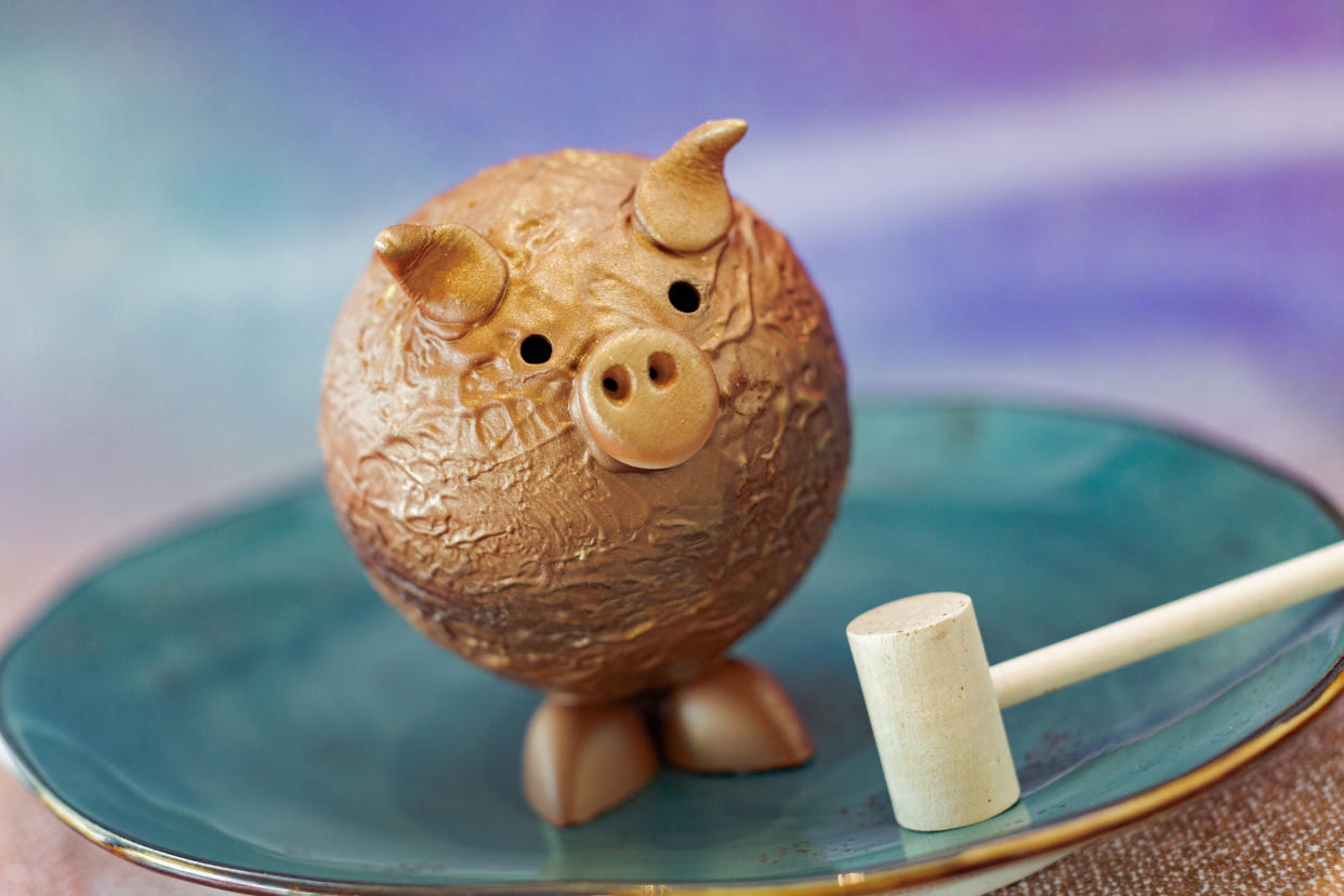 This shimmery pig piñata is available at Disney Springs and serves two. (Photo: Walt Disney World Resort)
