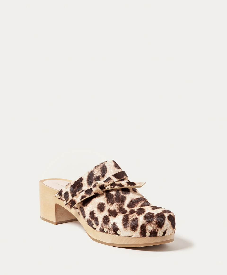 3) Roberta Mocha Leopard Low Clog