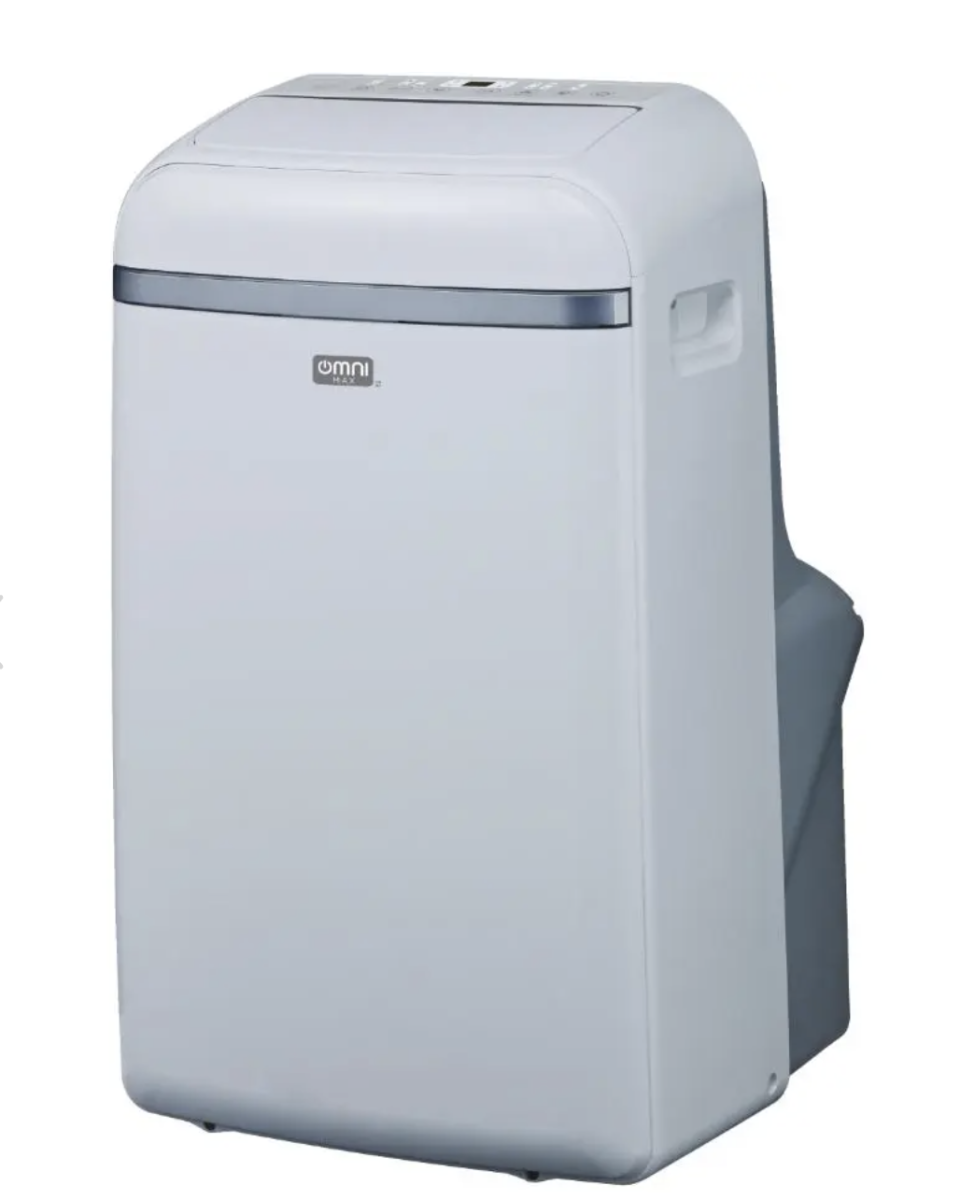 OMNIMAX 13,500 BTU 4-In-1 Portable Air Conditioner with Heat Pump. Image via Home Hardware.