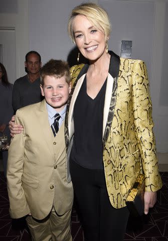 <p>Vivien Killilea/WireImage</p> Sharon Stone and Laird Stone at the Los Angeles premiere Of 'Mothers And Daughters' at The London West Hollywood on April 28, 2016