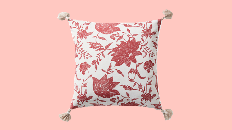 Embrace magenta with the Deauville Pillow Cover.