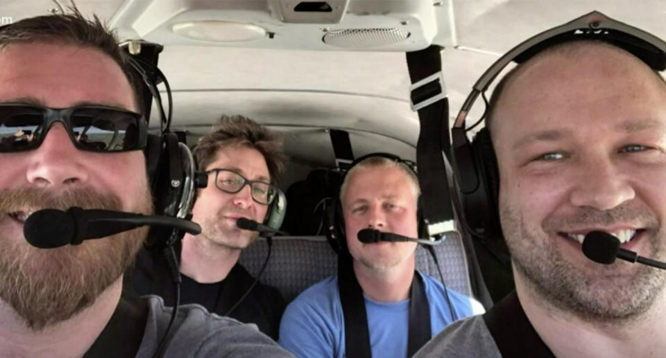 Four friends killed in light plane crash in Missouri shown in final selfie.