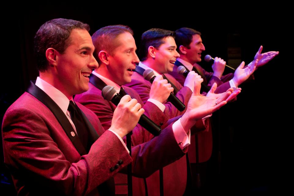 The Four C Notes perform music made famous by Frankie Valli and the Four Seasons in Florida Studio Theatre’s summer cabaret series.