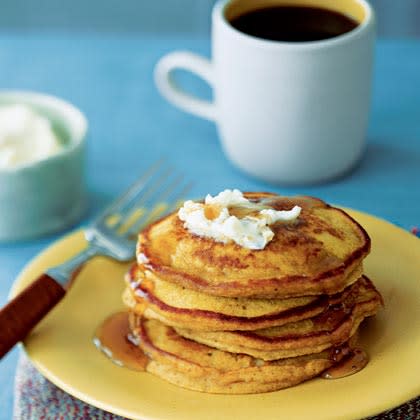 Pumpkin-Ginger Pancakes with Ginger Butter