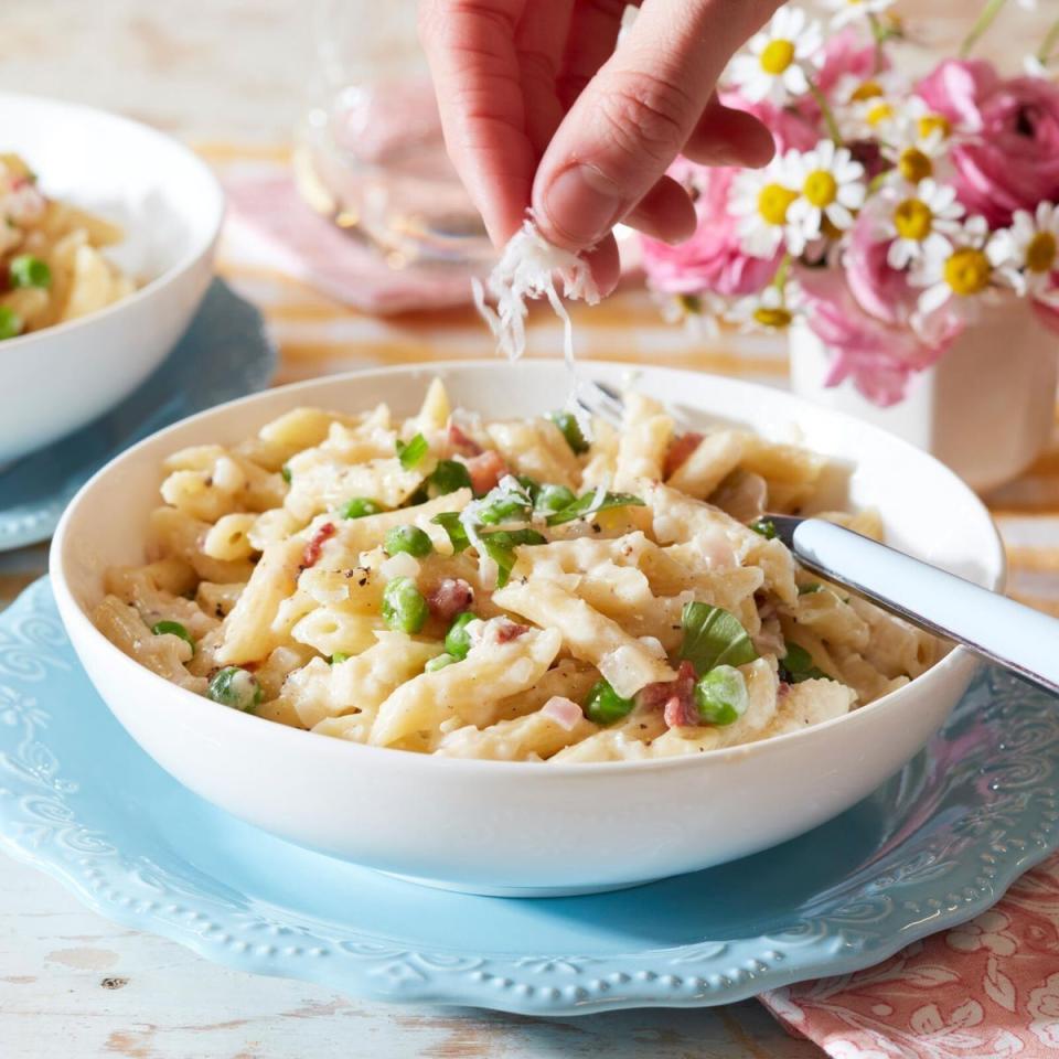 easter dinner ideas pasta with peas