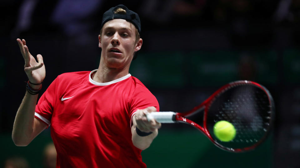 Canada's Denis Shapovalov was no match for Spain's Rafael Nadal, losing in the Davis Cup final.   (REUTERS/Sergio Perez)