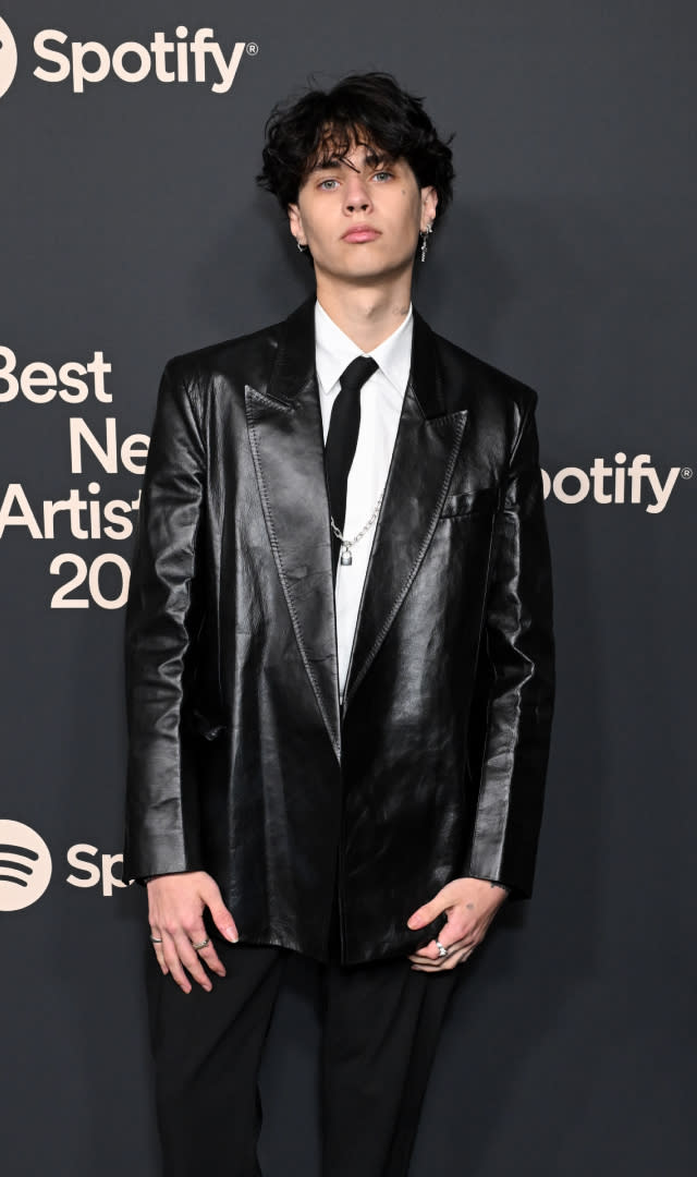 Landon Barker at the Spotify Best New Artist Party held at Paramount Studios on February 1, 2024 in Los Angeles, California. <em>Photo by Gilbert Flores/Billboard via Getty Images.</em>