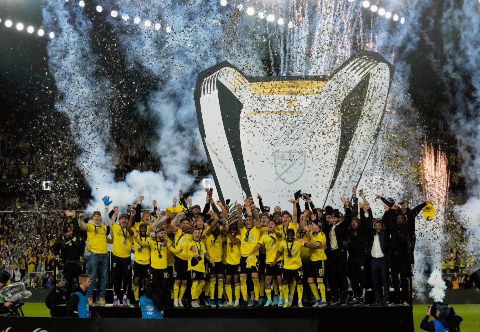 Dec 9, 2023; Columbus, OH, USA; Columbus Crew beat the Los Angeles FC 2-1 to win the 2023 MLS CUP at Lower.com Field. Mandatory Credit: Kyle Robertson-USA TODAY Sports