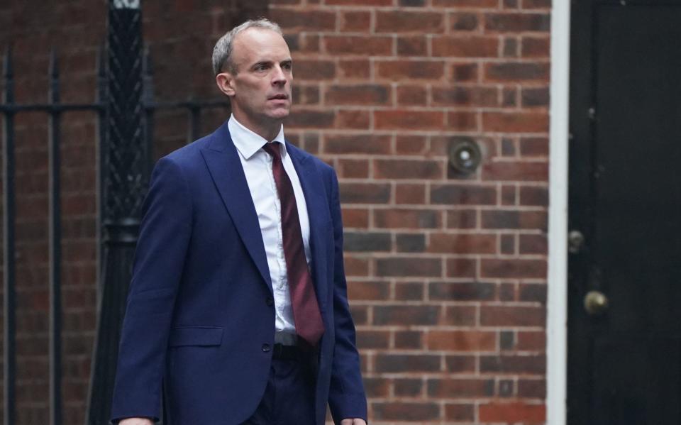 Dominic Raab's demotion was seen as the biggest story of the reshuffle, with the former foreign secretary being criticised over his handling of the Afghanistan crisis - Victoria Jones/PA Wire