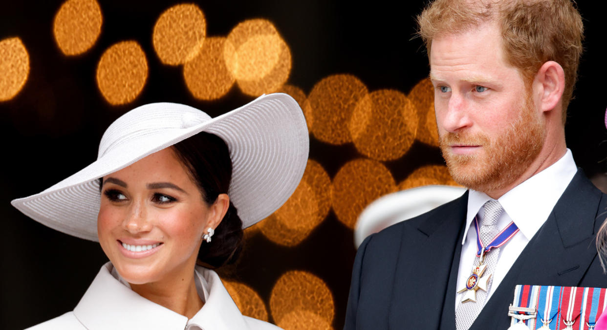 The Duke and Duchess of Sussex celebrated Lilibet's first birthday on Saturday with close friends and family. (Getty Images)