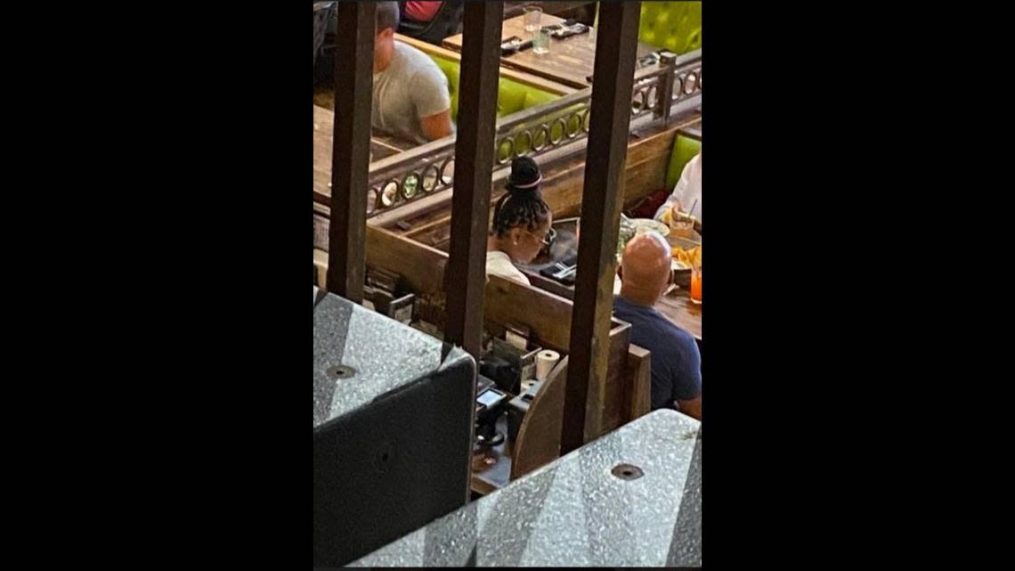 Janet Jackson at El Camino in Fort Lauderdale. Photo taken by fellow diner