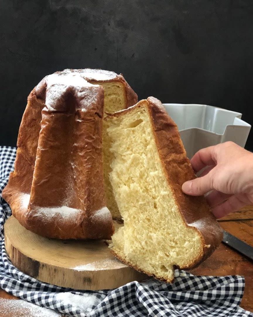 El dulce que ofrecieron fue el pandoro, típico de Italia