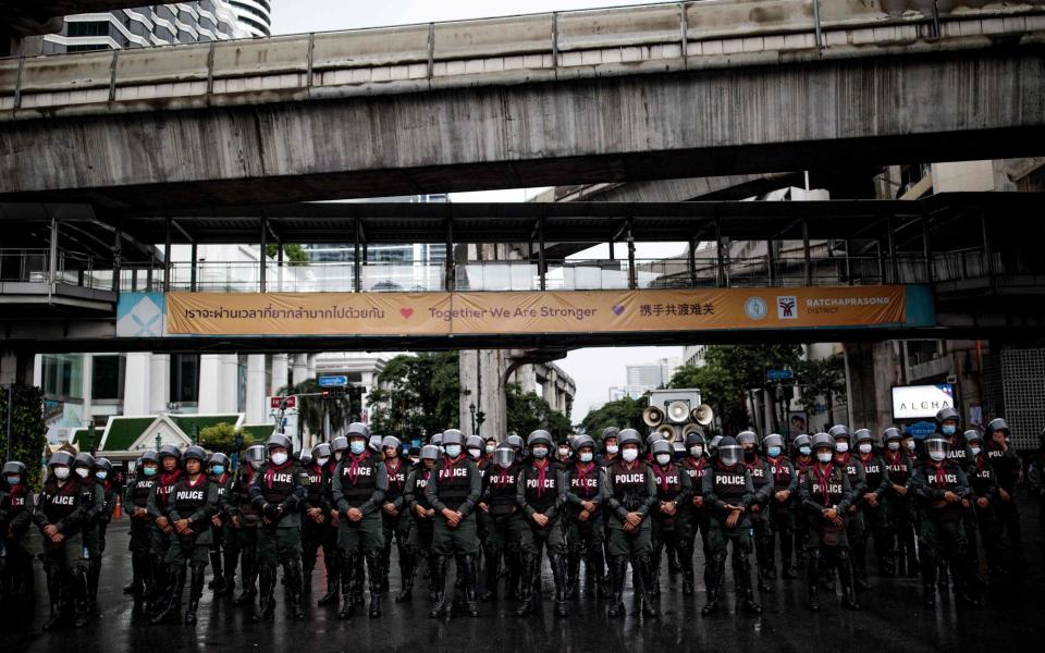 Police stand guard - AFP