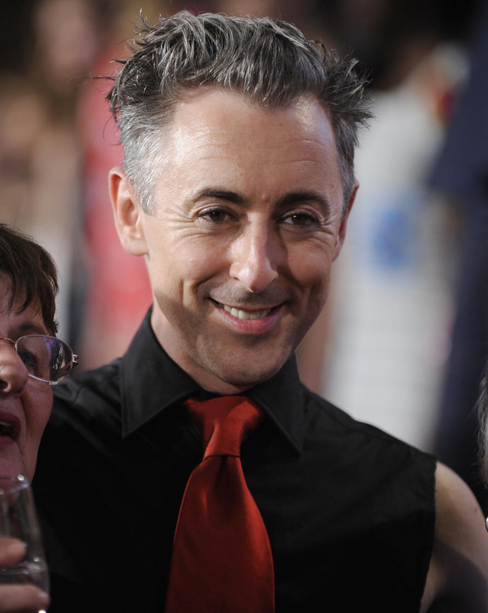 Actor Alan Cumming is photographed at the presentation of the Cynthia Rowley Spring 2014 collection during Fashion Week, Saturday, Sept. 7, 2013, in New York. (AP Photo/Louis Lanzano)