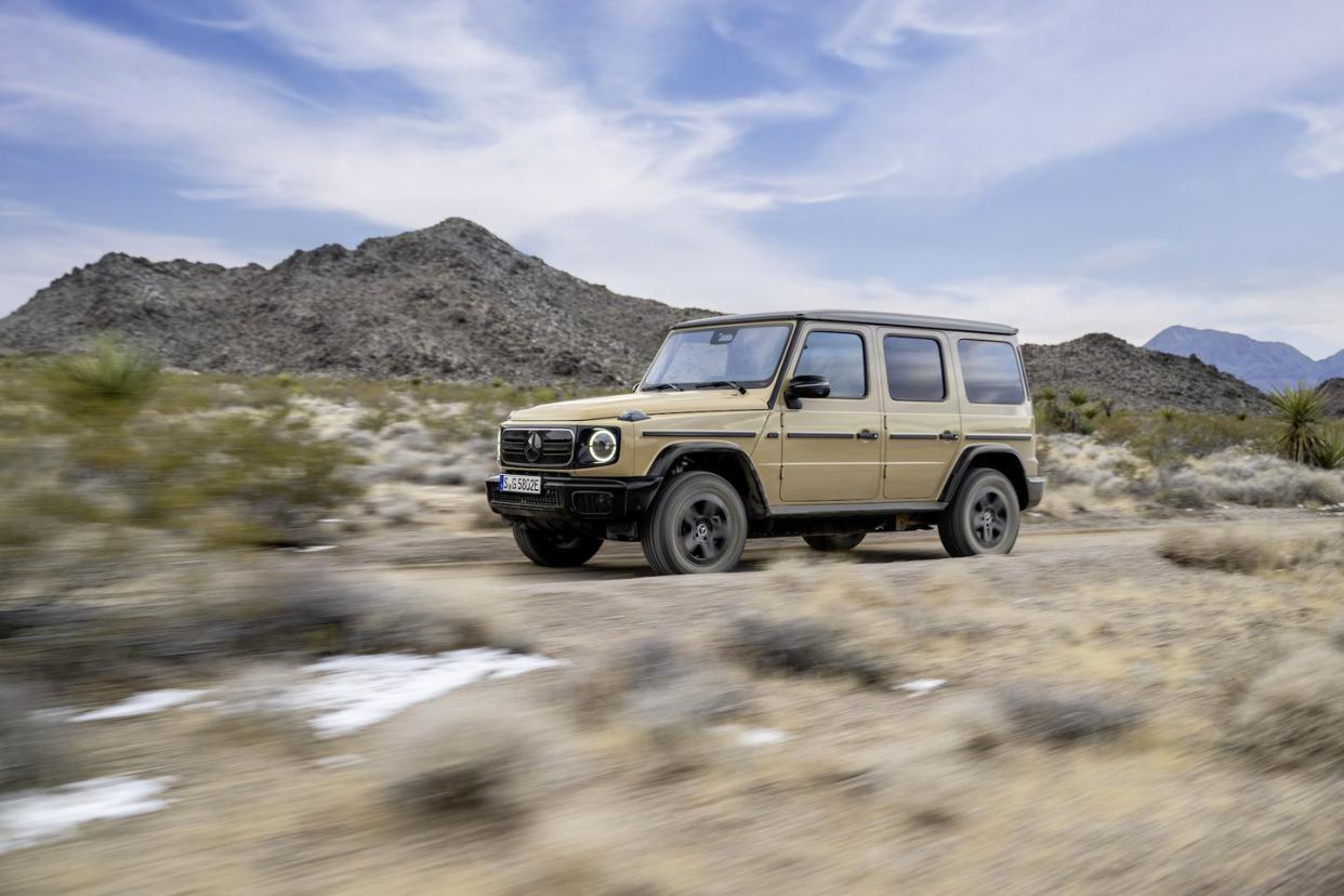 mercedes benz g 580 with eq technology press images