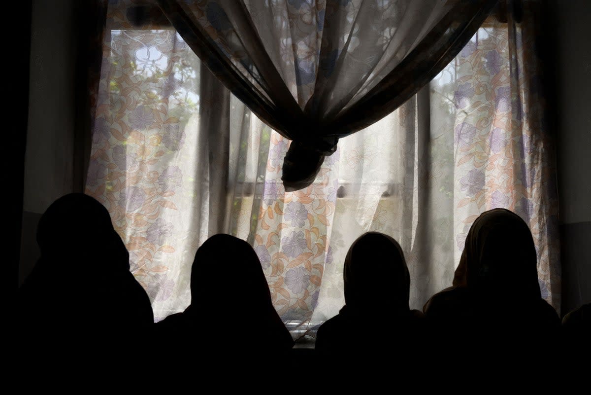 Girls studying in a secret school at an undisclosed location in Afghanistan (AFP via Getty/Representative image)