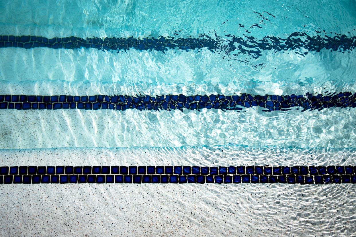 Photo of steps into a pool.