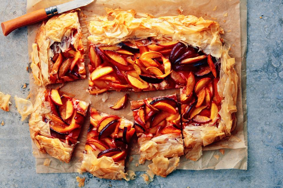 Ruffled Galette With Stone Fruit