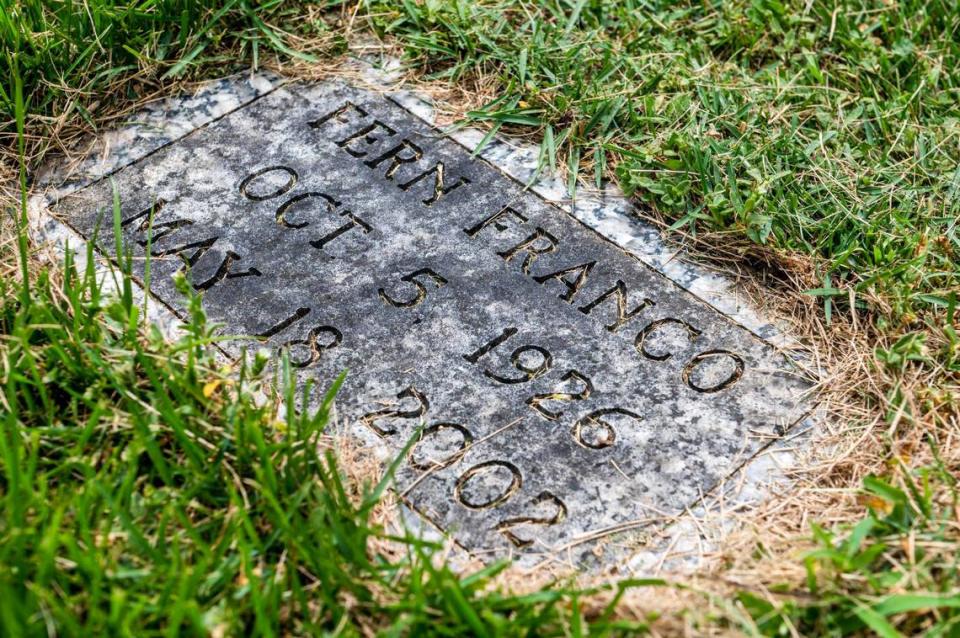 When she died in 2002, Fern Franco was buried in Edgewood Cemetery in Chillicothe, Missouri. She was being cared for at Hedrick Medical Center when she died and is one of nine suspicious deaths that occurred there that police say may be linked to former respiratory therapist Jennifer Hall. Emily Curiel/ecuriel@kcstar.com