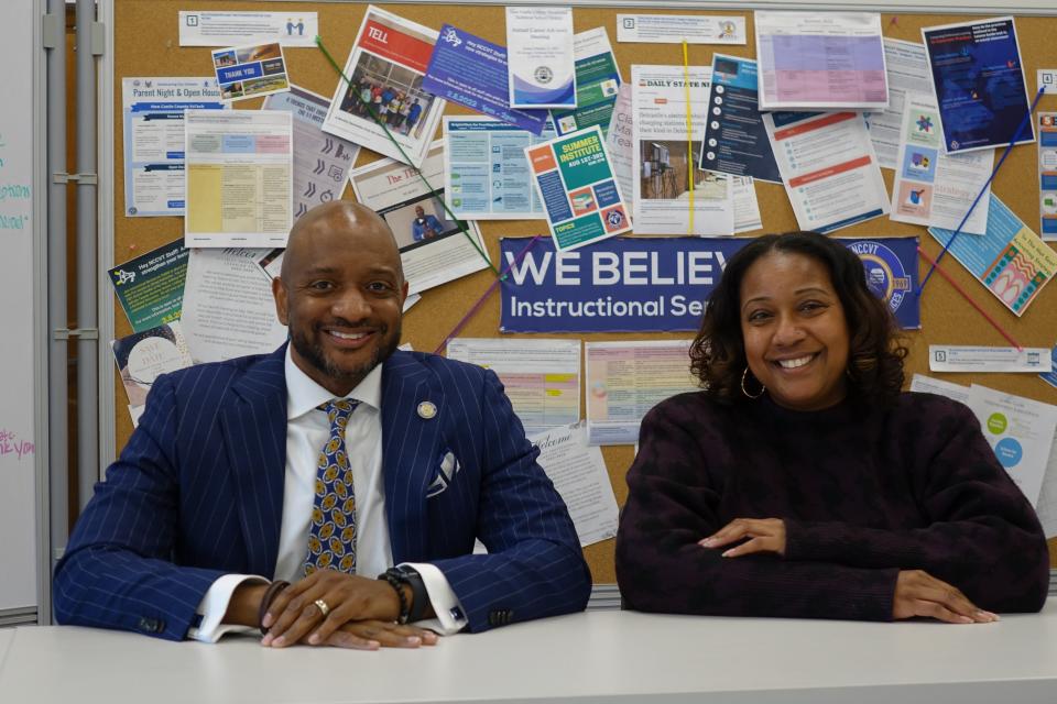 Shanta Reynolds, left, and Christa Davis