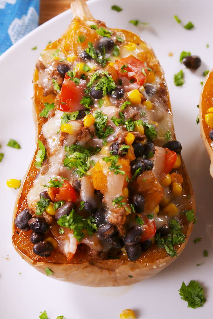 Burrito Butternut Squash Boats