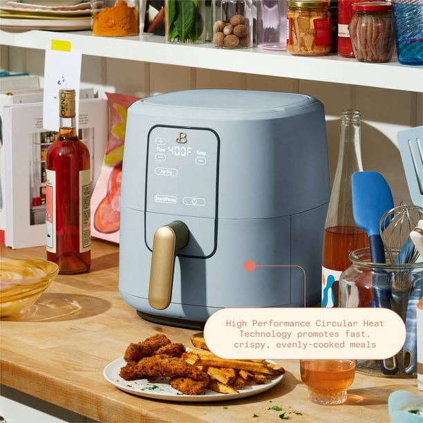 the air fryer in cornflower blue